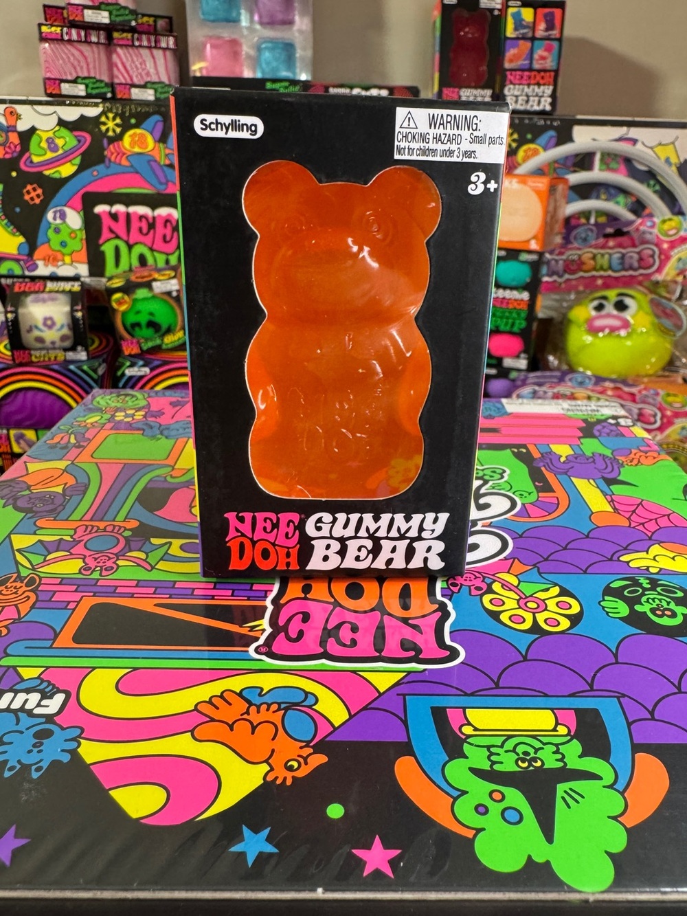 NeeDoh Gummy Bear ORANGE NEW 100% AUTHENTIC